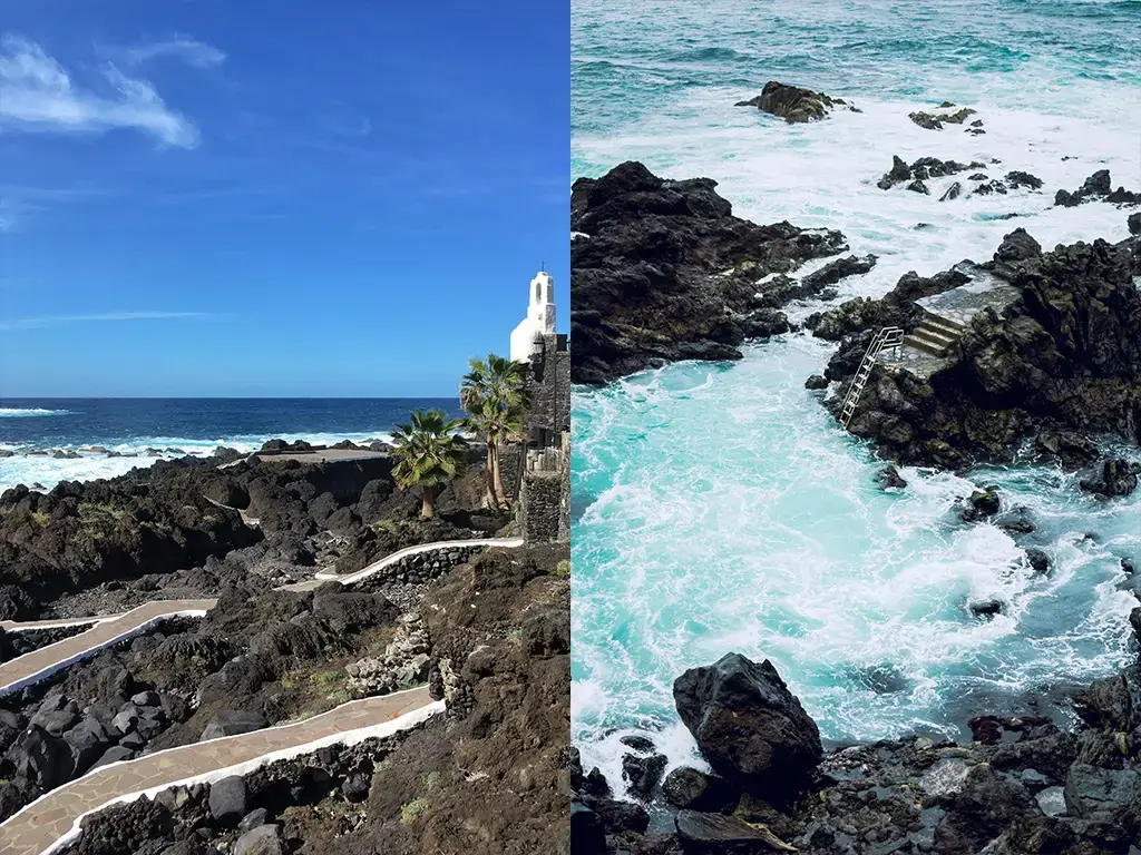 Beautiful rock pools south of Los Gigantes