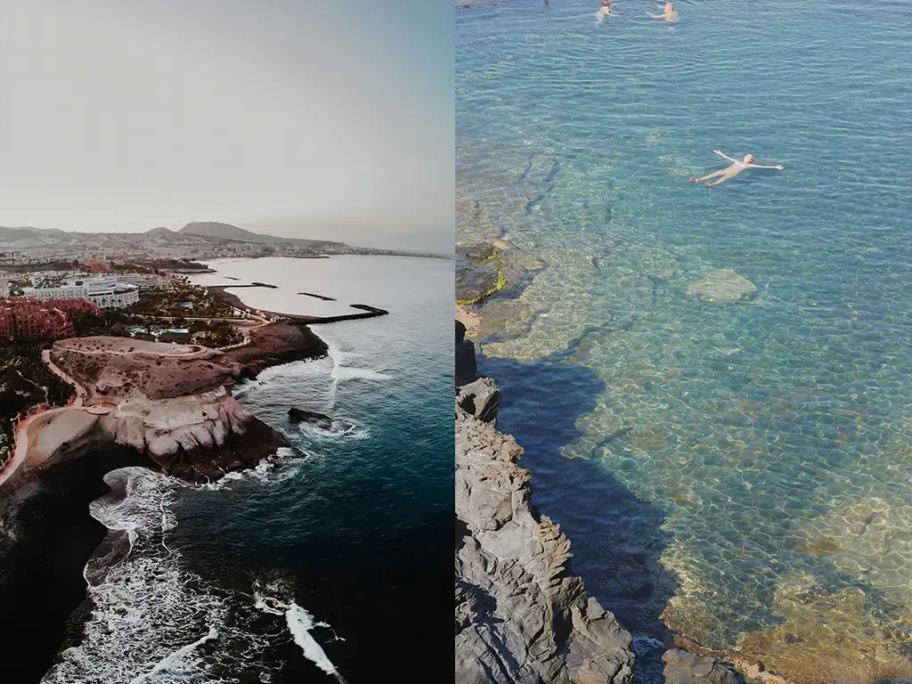 North of Las Americas are some amazing rock pools