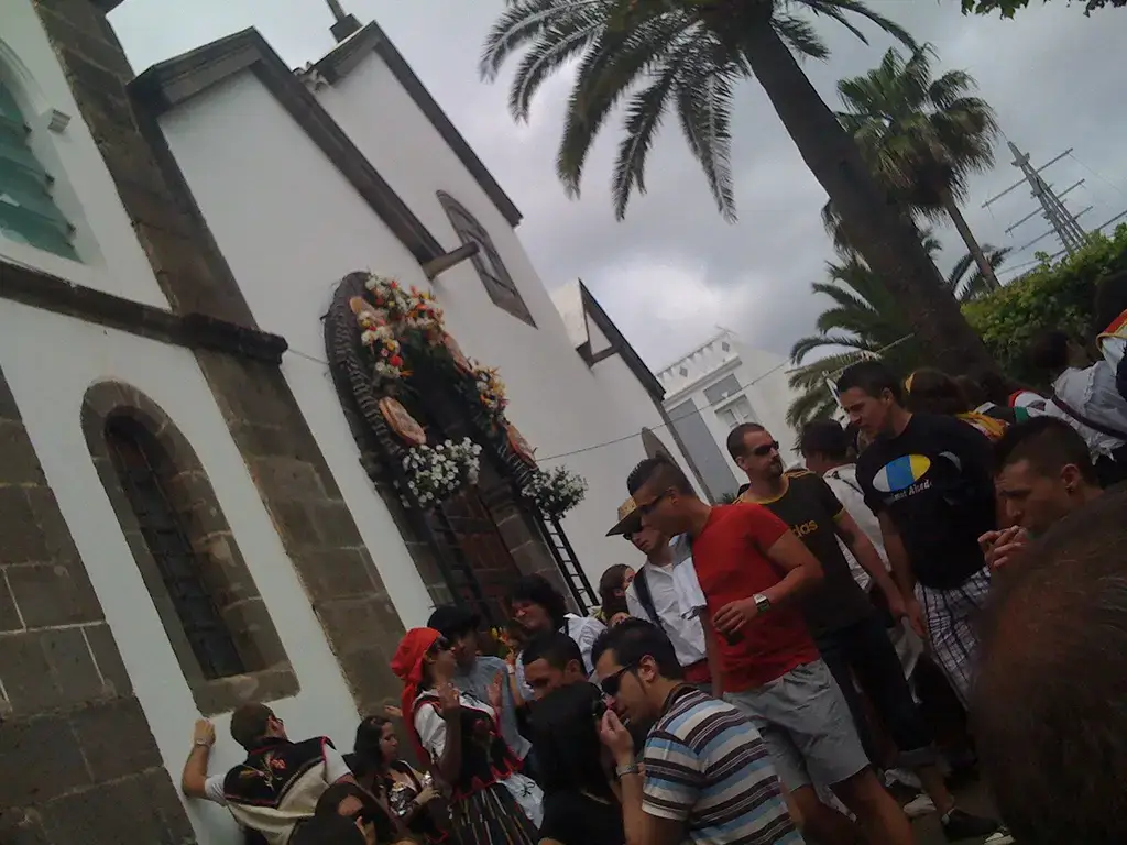 The church of Tegueste where the relics are stored for the display and the procession.  Better photos will be added soon.  Photo from https://www.flickr.com/photos/petezin/