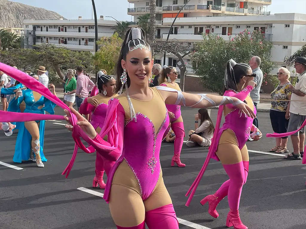 One of the dancers during the grand parade. The performers often include dancers from dance schools all over the island.