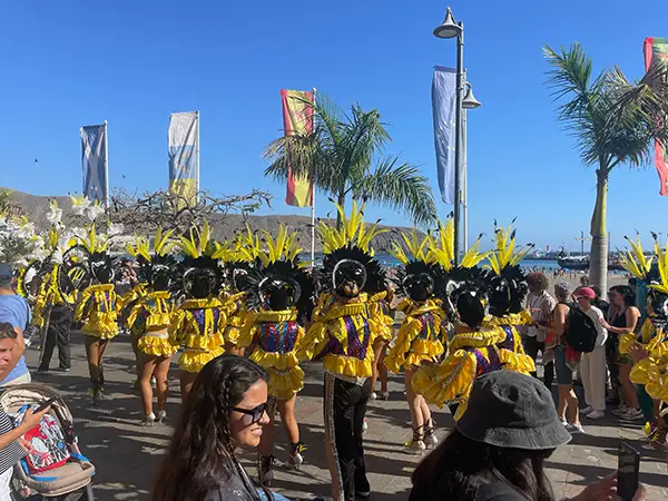 This is a smaller parade in the center of Los Cristianos. These happen throughout the carnival unannounced.