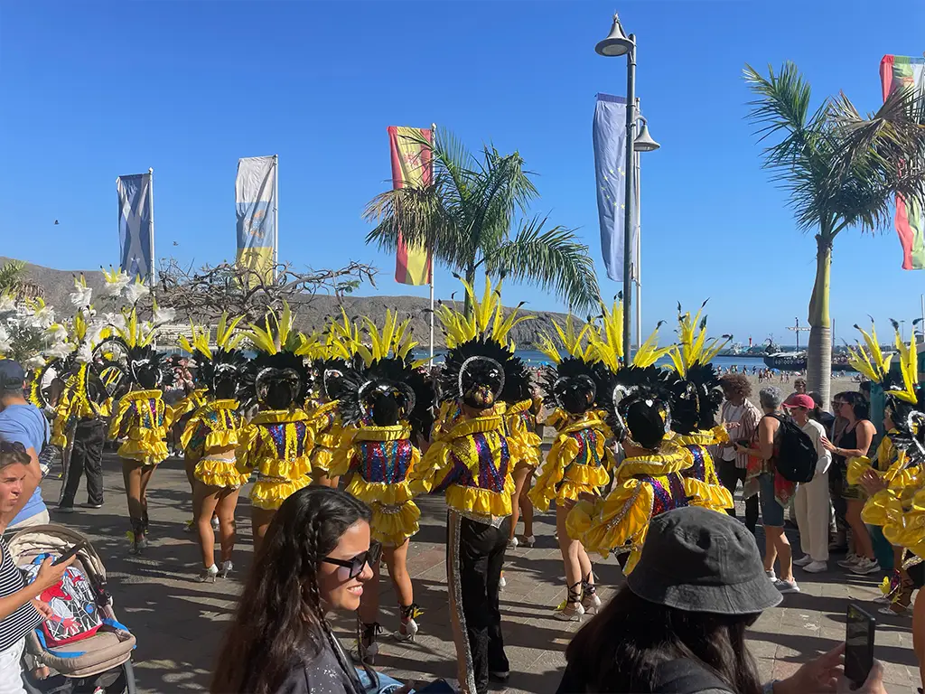 This is a smaller parade in the center of Los Cristianos. These happen throughout the carnival unannounced.